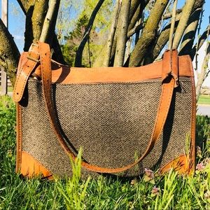 Vintage Hartman Leather Carry On Travel Bag